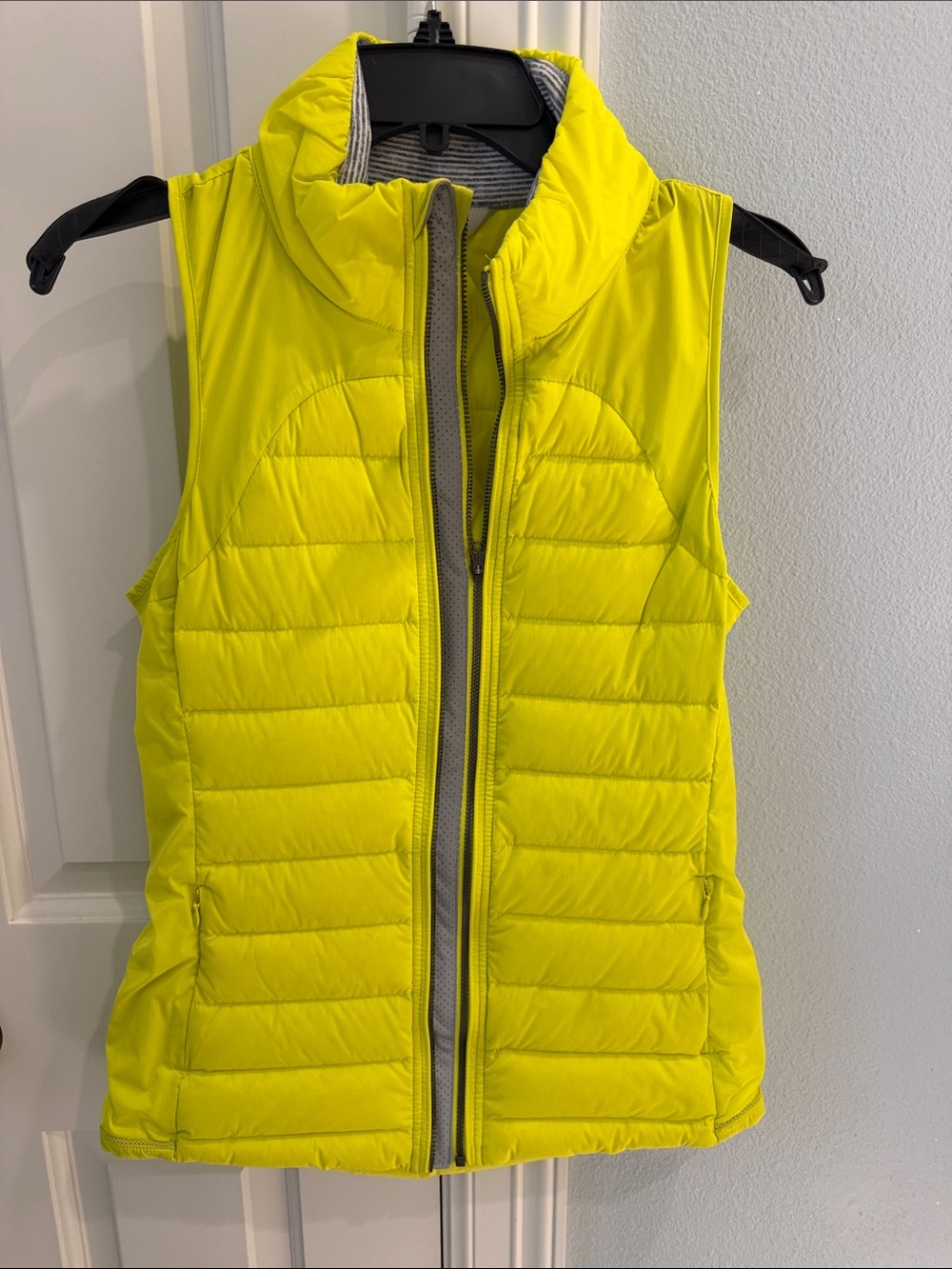lululemon athletica Neon Yellow Quilted Puffer Vest